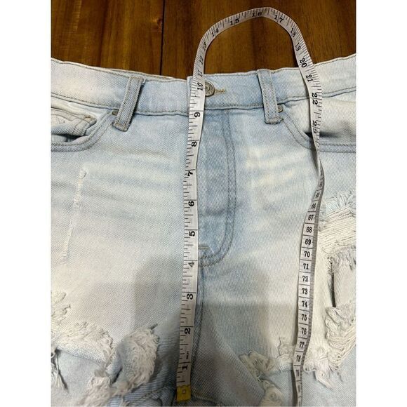 Celebrity Pink The Brat Shorts Blue Jean Cut Off Short Distressed Blue Size 9/29 - Picture 7 of 8